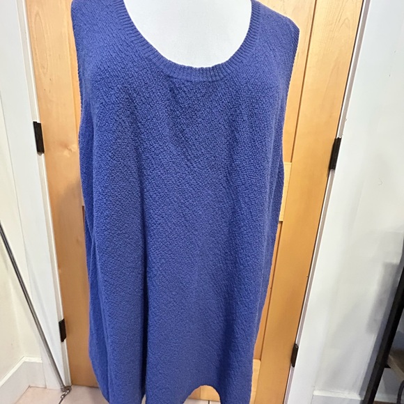 Eileen Fisher Blue 3X Sweater Set Cardigan Shell - Picture 4 of 16